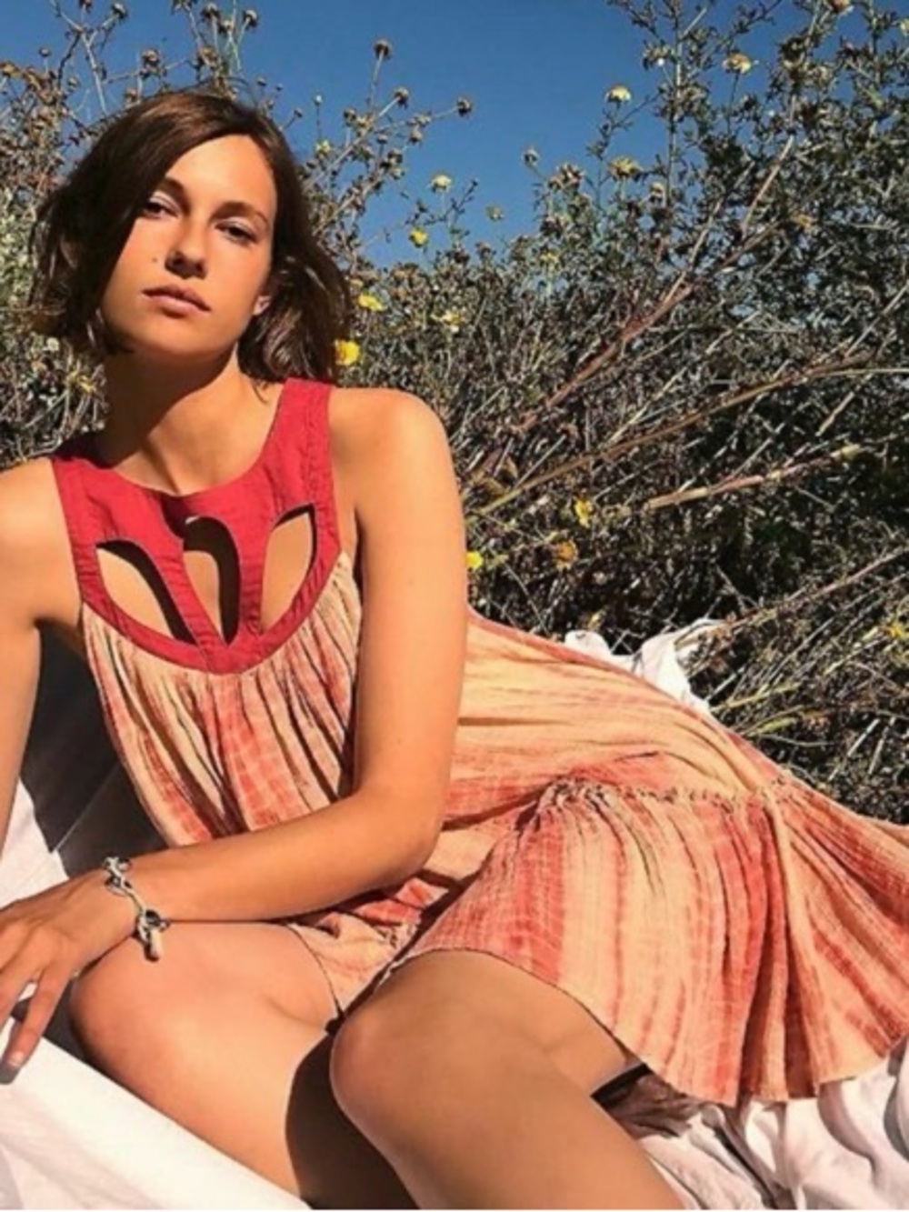 FP One Free People | Zinnia mini trapeze dress